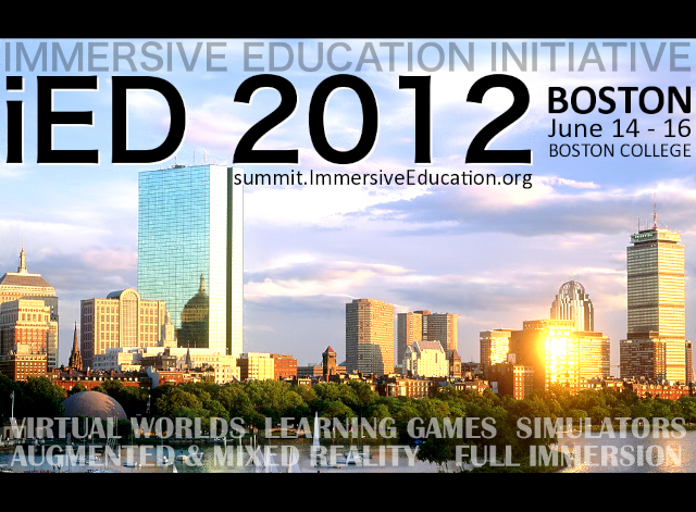 IMMERSIVE 2012 BOSTON SUMMIT BANNER : IMMERSIVE EDUCATION